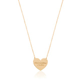 Heart Necklace with Lovers' Names and Important Dates
